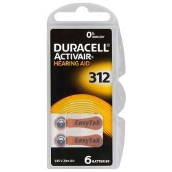hallókészülék elem 60 db Duracell DA312/6C megamix.sk
