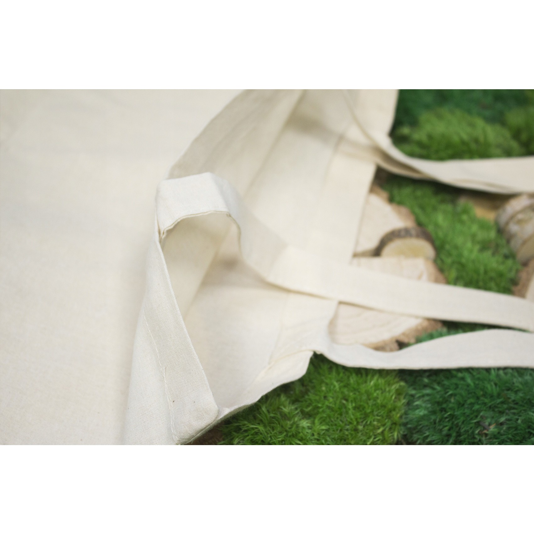 ECO bézs pamut bevásárlótáska 38x42cm megamix.sk