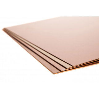 Rézlemez 300x300x0,2 mm
