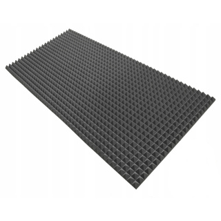 Akusztikus hangszigetelő hab PYRAMID 50mm 200x100cm ragasztó nélkül nem gyúlékony