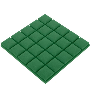 Akusztikus panel sötétzöld KOCKA 50×50 cm vastagság 5 cm
