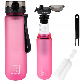 Sport vizes palack füllel MomoWay rózsaszín 1000ml