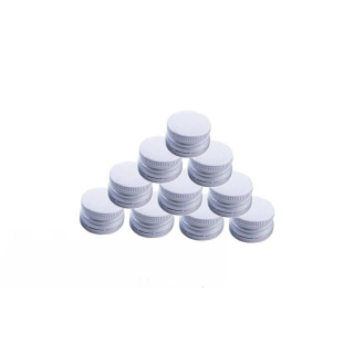 Takaró alumínium csavaros kupak 28/18 mm 50 db fehér