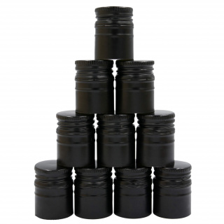 Alumínium csavaros kupak 30/44 mm 50 db fekete hosszú