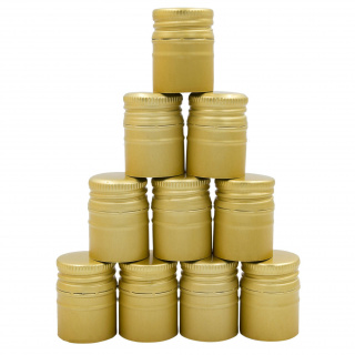 Alumínium csavaros kupak 30/44 mm 50 db arany hosszú