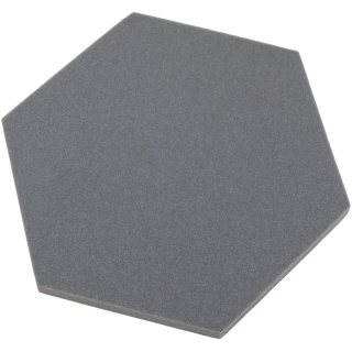 Akusztikus panel hatszög szürke 50x50 cm vastagság 3 cm hexagon