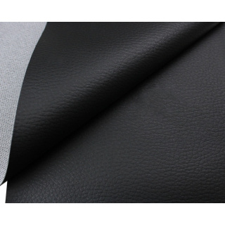 Fekete PVC műbőr 140 cm 0,5 mb 460g/m²
