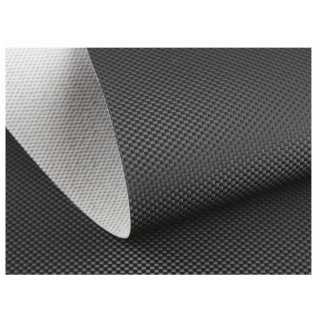 Fekete karbon mintás ökobőr UV védelemmel kültéri használatra 1mm 140cm 0,5fm