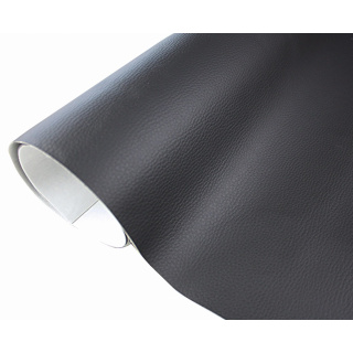 Öntapadós fekete ökobőr 50x140 cm