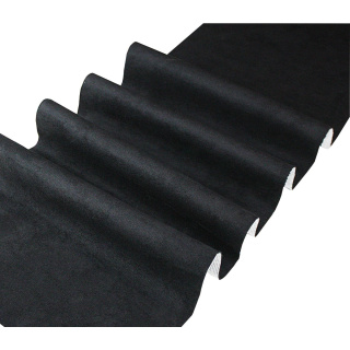 Fekete öntapadós bársony szövet 50x140 cm