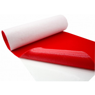 Piros puha öntapadós filcszövet 3mm 150x50cm 400g/m²