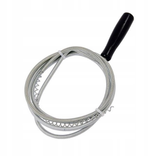 Csőtisztító spirál rugó, átmérő 4 mm, hossz 1,5 m
