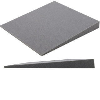 Akusztikus panel szürke KLIN ferde vágással 50×50 cm vastagság 5 cm