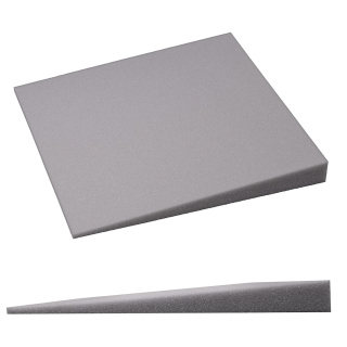 Akusztikus panel világosszürke KLIN ferde vágással 50×50 cm vastagság 5 cm