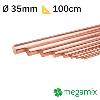 Rézrúd 1m Φ35mm
