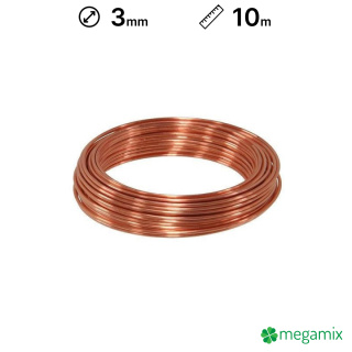 Rézdrót 3mm 10m