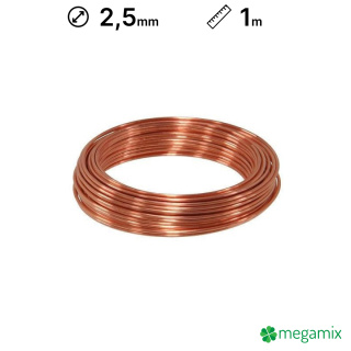 Rézdrót 2,5mm 1m