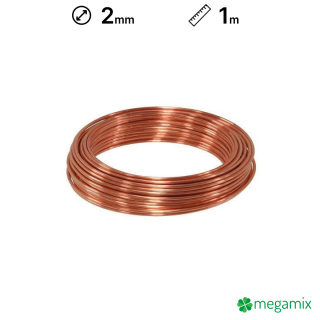 Rézdrót 2mm 1m