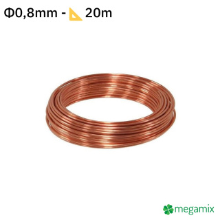 Rézdrót Φ0,8mm 20m
