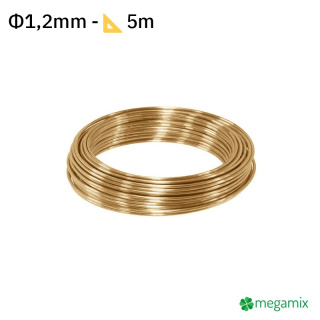 Sárgaréz drót Φ1,2mm 5m