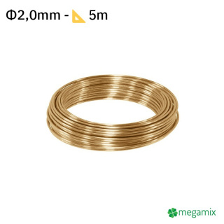 Sárgaréz drót Φ2,0mm 5m