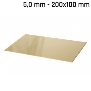 Sárgaréz lap 200x100x5,0mm