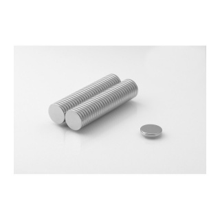 Neodímium mágnes 10db henger MW 12,5x2 N38