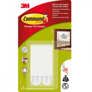 Csíkok a kép falra rögzítéséhez 5,4 kg-ig 50x19mm