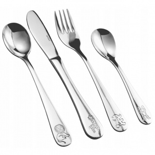 Evőeszköz gyerekeknek 4 db Lamart állatokkal