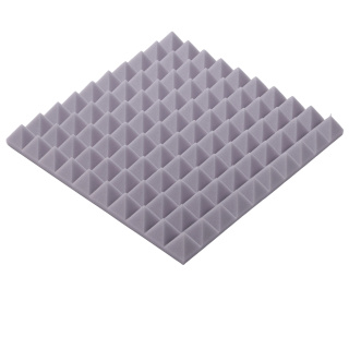 Akusztikus panel világosszürke PIRAMIS 50×50 cm vastagság 5 cm