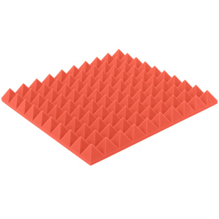 Akusztikus panel görögdinnyepiros PIRAMIS 50×50 cm vastagság 5 cm