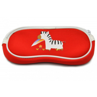 Szemüvegtok gyerekeknek piros zebrával SC-10C