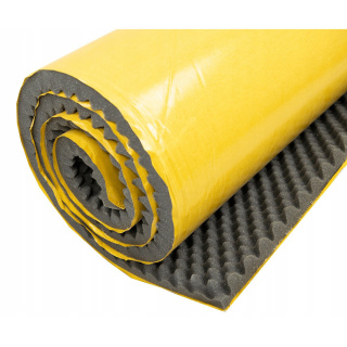 Öntapadó akusztikus hangszigetelő hab HULLÁMOK 20mm 100x100cm nem gyúlékony