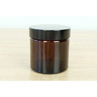 Barna üvegtartály 60 ml 53x52mm