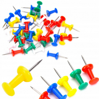 Tüskék parafa táblákhoz 50 db 2 cm színes