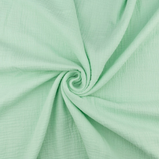 Limezöld 100% pamut muszlin anyag 0,5m