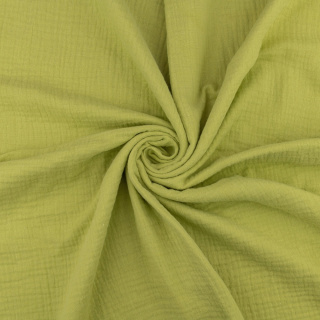 Anyag muszlin pamut olíva 100% pamut 0,5m