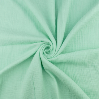 Anyag muszlin pamut menta 100% pamut 0,5m