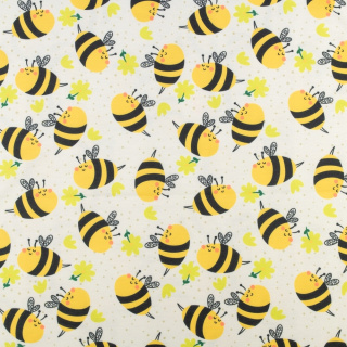 Melegítő anyag ecru sima kötött méh minta 0,5m