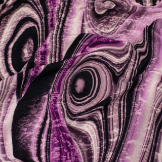 Látka Jersey ITY rózsaszín sima mintás kötöttáru 0,5m