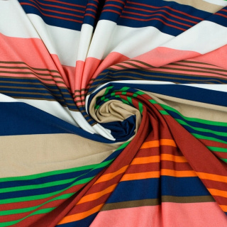 Anyag Jersey ITY színes csíkos minta kötött 0,5m