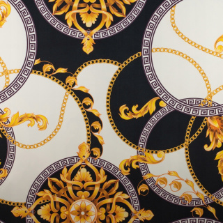 Látka Barbie Marchiano fekete sima olasz minta 0,5m