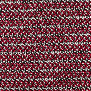 Szövet Silki fekete színes pöttyös minta 0,5m