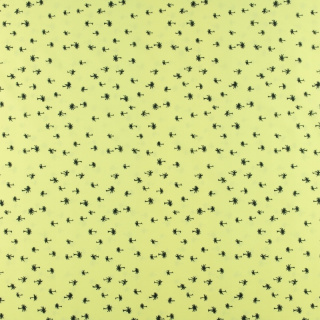 Szövet Silki világos sárga pálma minta 0,5m