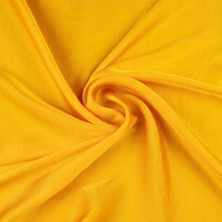 Selyem sifon anyag sárga sima mintázat nélkül 0,5m