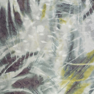 Anyag sifon hímzett szürke sima virágok 0,5m