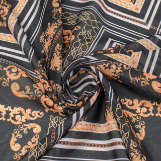 Anyag sifon fekete sima olasz minta 0,5m