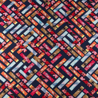 Viskóz anyag geometriai minta 100% viszkóz 0,5m