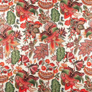 Lágy viszkóz twill színes virágminta 0,5m