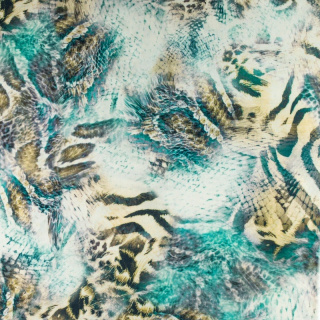 Zöld-bézs viszkóz anyag 100% viszkóz 0,5m